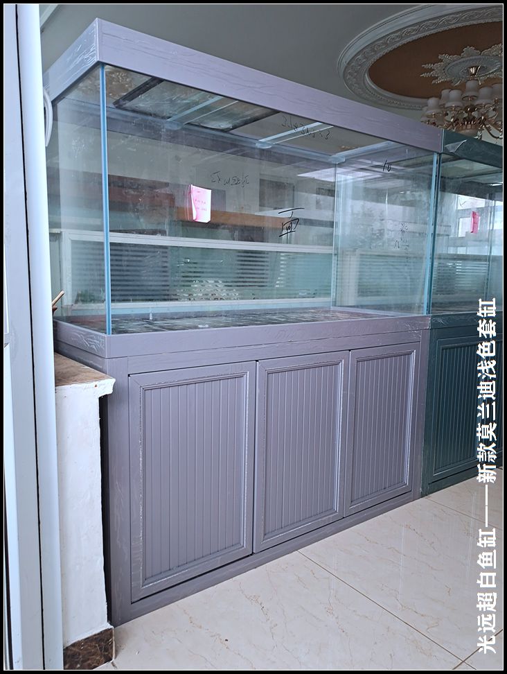 光远2022新款金晶超白玻璃龙鱼缸轻奢风格铝合金底过滤 全铝结构