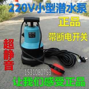 静音220V小型大功率潜水泵家用农田灌溉抽水浇花浇菜水泵带浮子