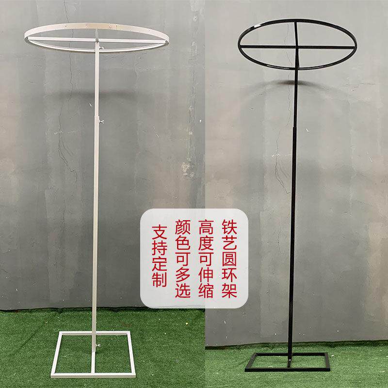 道具片婚亮舞庆吊SJA环花路环珍珠圆环婚礼架子圆形线帘引台伸缩