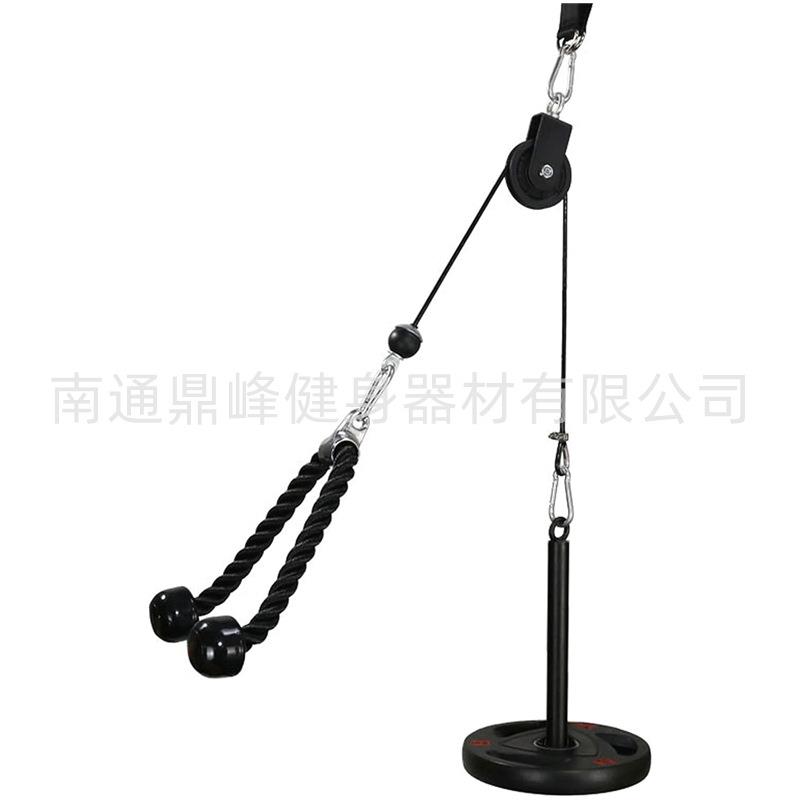 肱三头肌绳套装,拉下肱二头肌卷曲背部前臂肩部健身房设备PU-12B