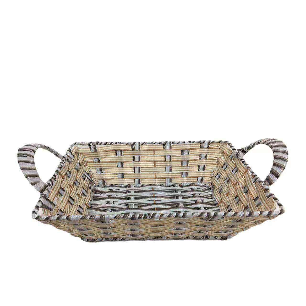 家居酒店防尘水洗PP仿藤藤编收纳篮桌面杂物可折叠储物果蔬收纳篮,五金/工具,其它工具,淘宝优惠券,粉丝福利购,淘宝优惠卷