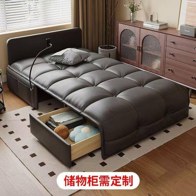 电动沙发床单人多功能现代简约客厅办公室小户型休闲可坐可躺两用