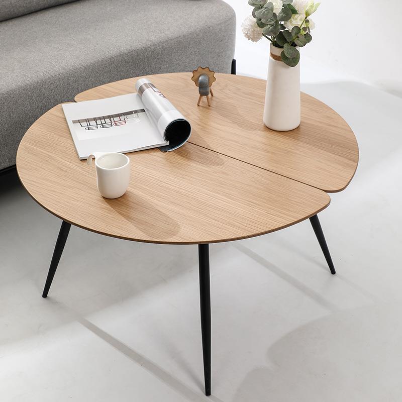 现代简约铁艺工业风茶几组合客厅阳台小桌子圆形创意边几飘窗花几