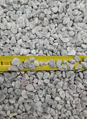 灰色石子景观浅灰色砾石水洗石庭院工程铺路鱼缸造景鹅卵石灰石子
