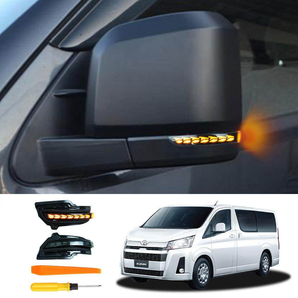 适用Toyota Hiace Granvia Granace LED流れる/全点滅切替可能