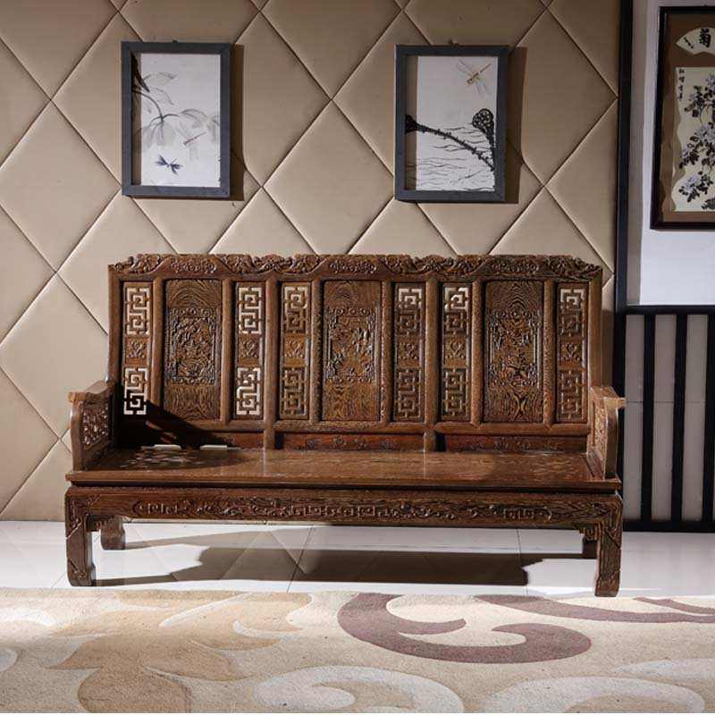 红木沙发家具实木沙发组合五件套沙发客厅沙发新中式鸡翅木小户型