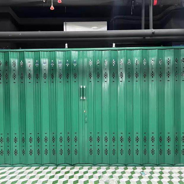 封板门折叠伸缩防盗闸门电铁梯拉推拉折页商001铺车库防风帘和谐