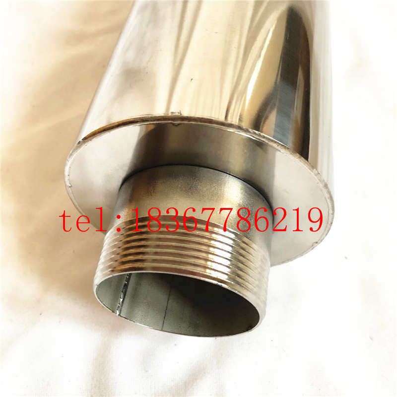 不锈钢消声器风泵漩涡气泵鼓风机消音器消音螺纹单头管筒降噪