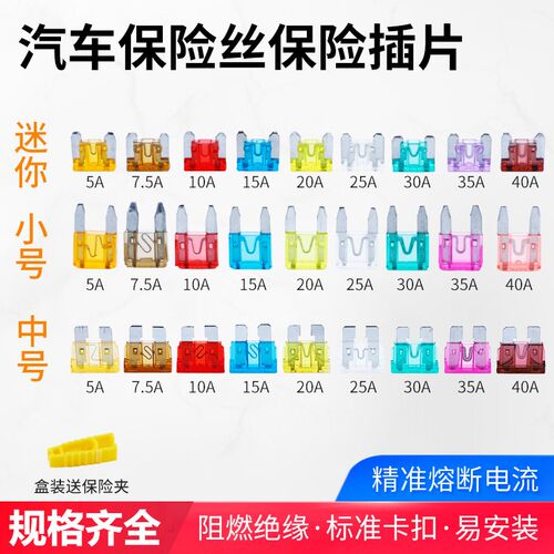 适用吉利缤瑞gl帝豪gs帝豪ec718/x3缤越汽车保险丝插片点烟器车用