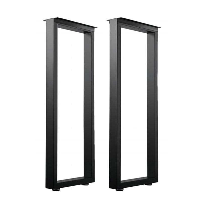 铁艺桌腿支架岩板办公桌子腿底座餐桌脚金属茶几桌架书桌脚架定制