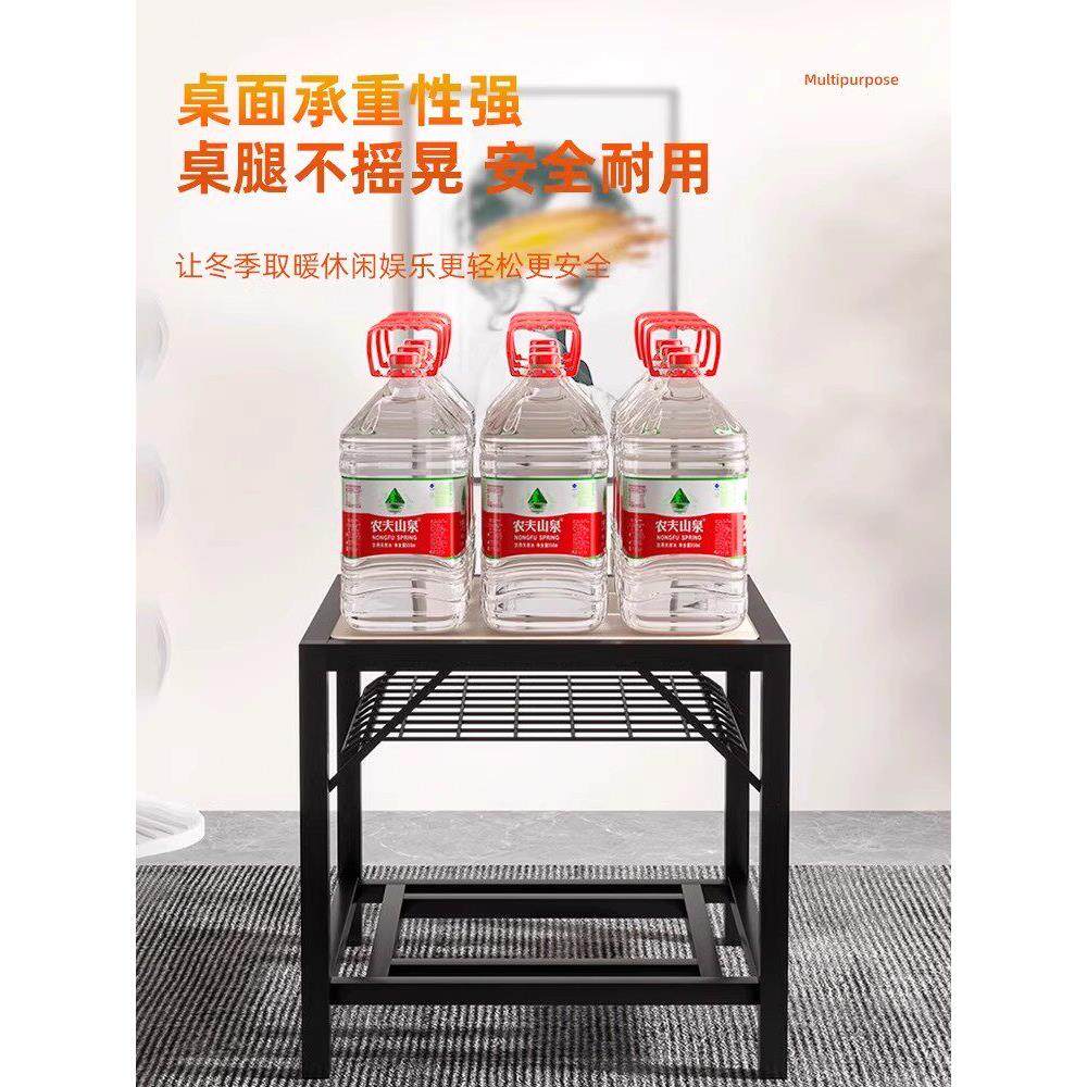 火桌子2025新冬餐季多功能取款21.1暖家烤用可折叠四方桌简易桌茶