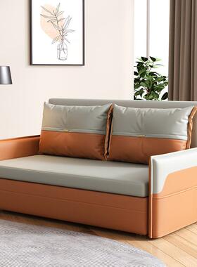 多功能沙发现床厅两用可折叠小户型代约简推72165拉床科技布艺伸