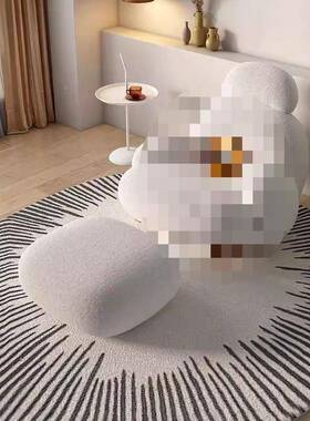 大白沙发人网红摇摇椅简约阳台单摇椅客厅懒人人椅简约懒休闲PVM