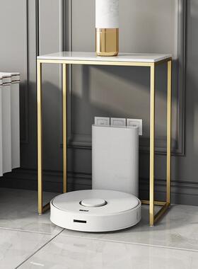 网扫地红机器人物架落地现置代JCT简约沙客厅发小边几极简岩板收