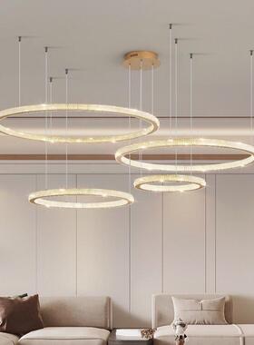 层现代简约轻24052奢别墅跃气大厅楼梯间吊灯计师款大餐厅多设层