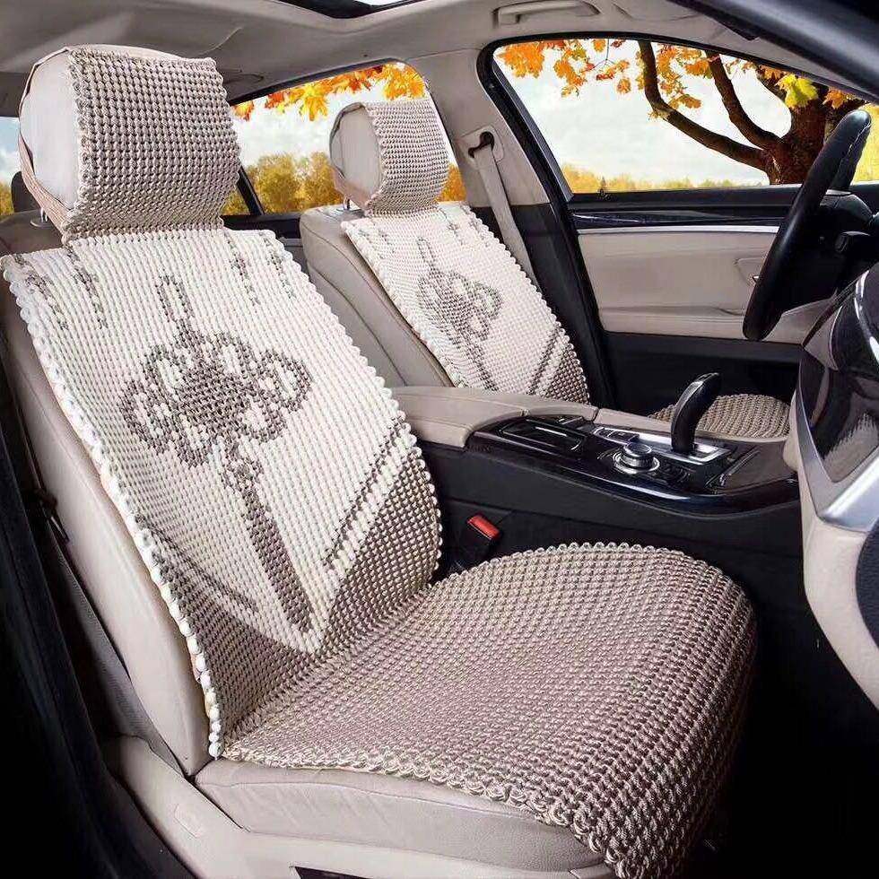手艺半手编冰丝汽季坐垫夏季新款凉车垫四座垫套ZBH半手编冰丝千