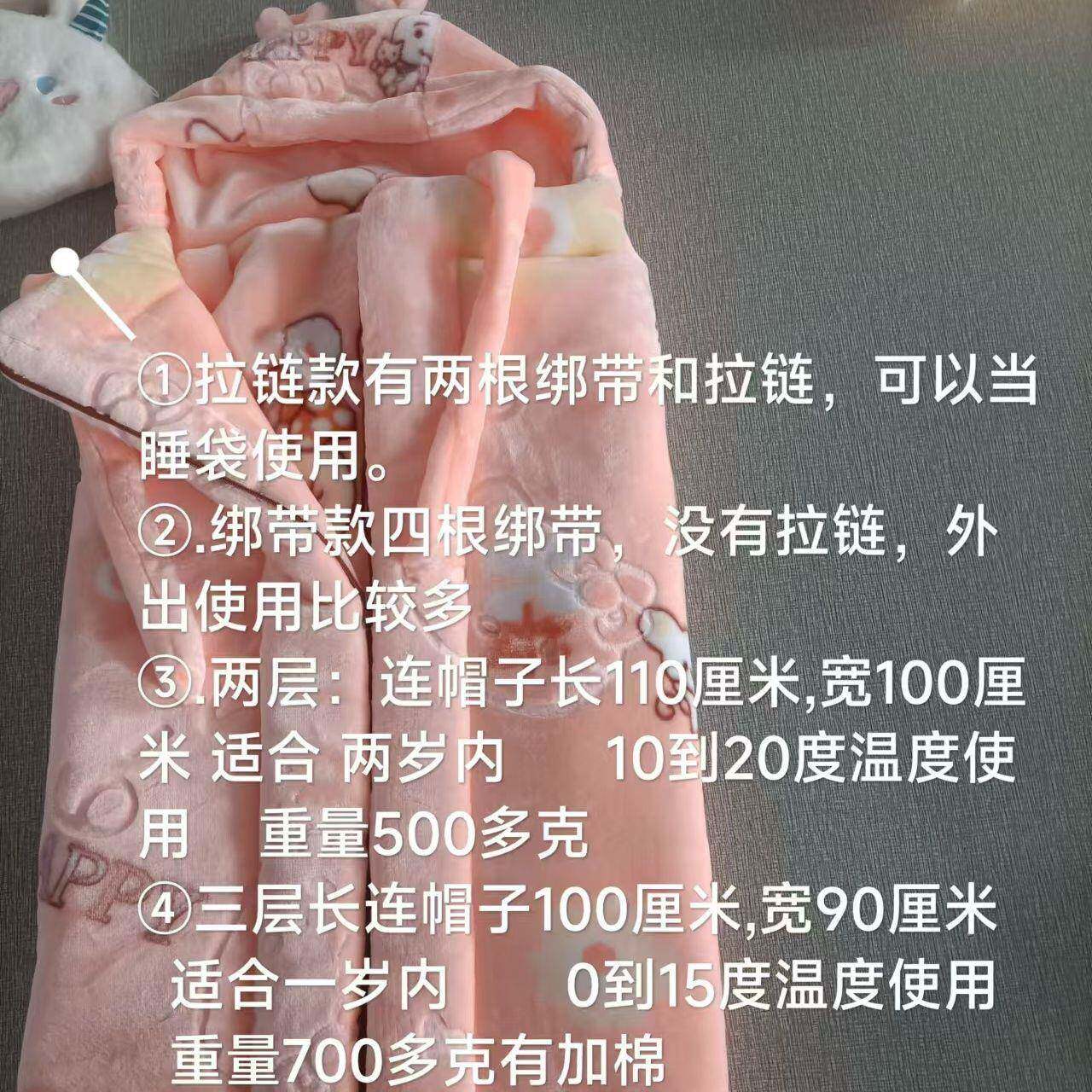 毯婴儿抱被秋冬季冬天包层新被生LHB儿初生抱双加厚外出推车盖毯