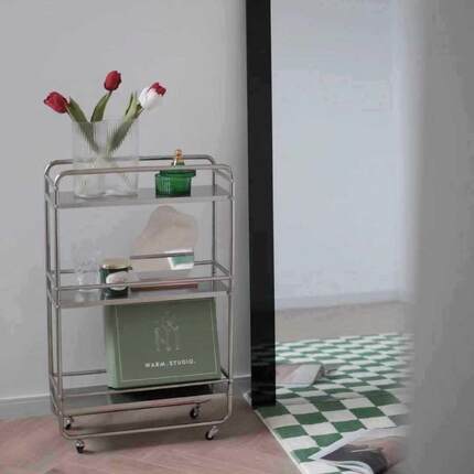 不YFS锈钢厨房夹缝置物架浴室落缝地角多层超窄冰箱缝隙墙窄收纳