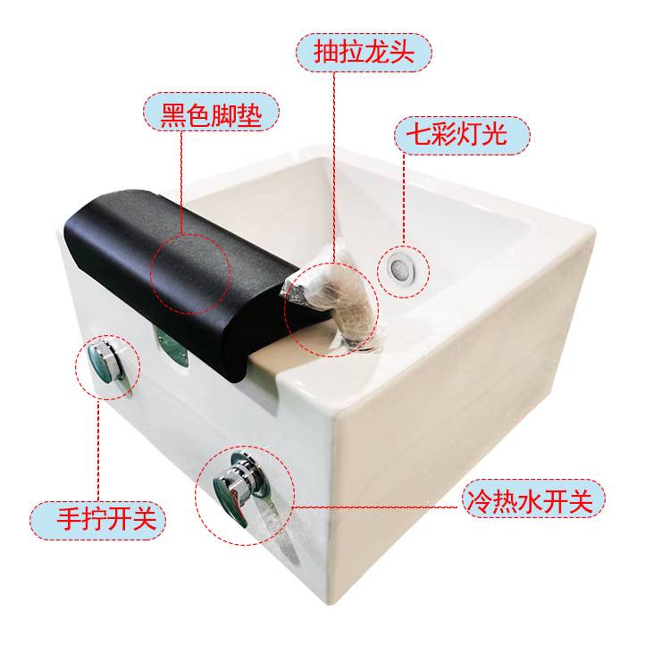 升降加深亚克力足浴盆洗脚盆水疗足底养生泡脚桶商用按摩沐足盆