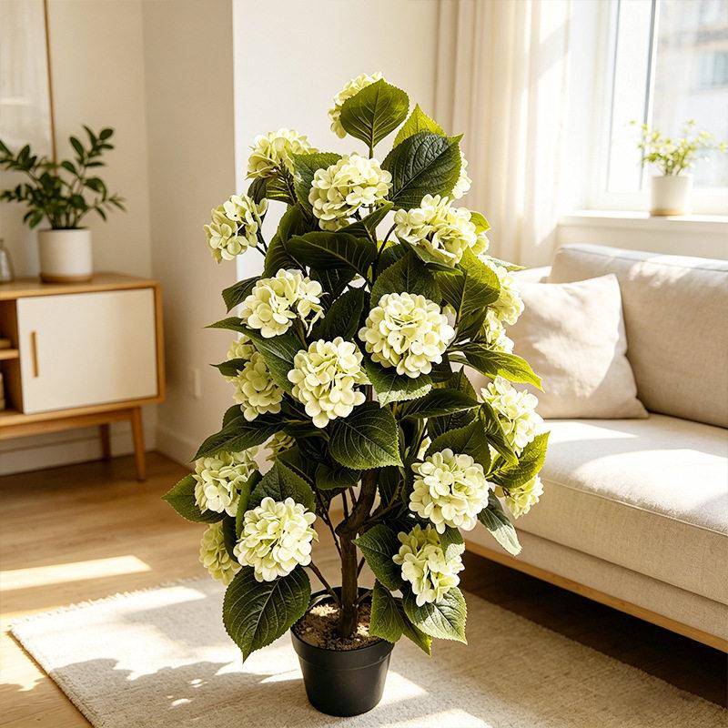 仿真绣花跨假境真绿植绣仿花球室内客户件装饰花植物人造仿真绣花