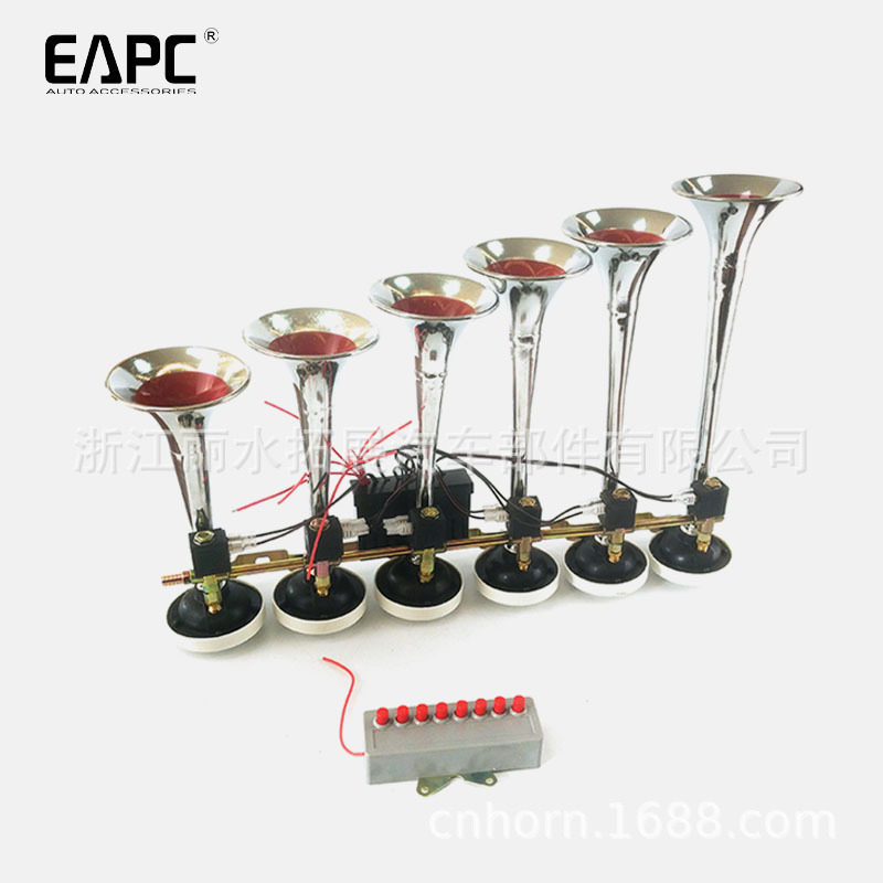 24V卡车火车6管8音气喇叭