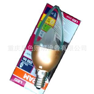 欧司朗可调烛光蜡灯泡3.5W6W恒亮系列透明E14灯CLB40拉头220W