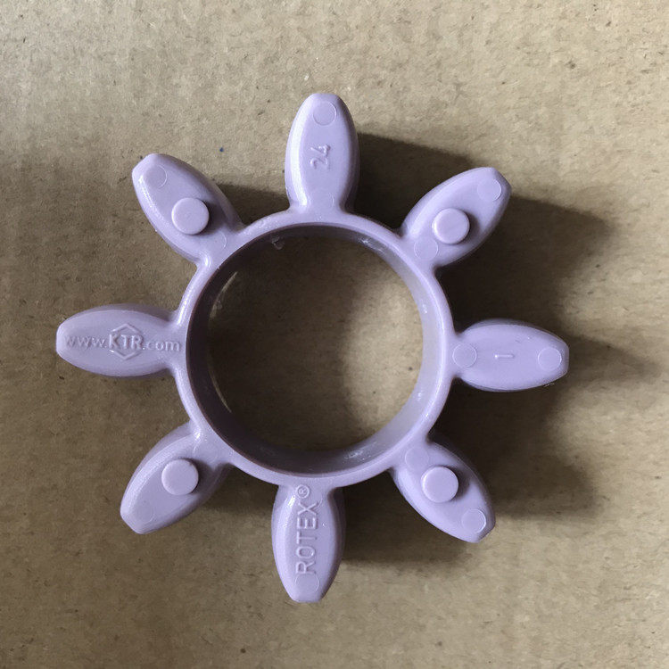 ROTEX28外径66联轴器减震缓冲垫子八角弹性体8瓣梅花圈内径30胶块