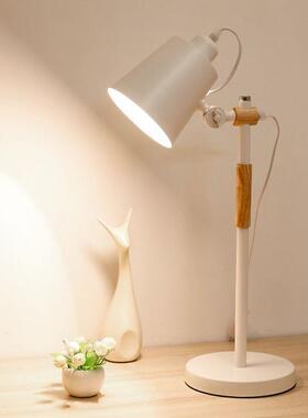 学习台灯现简约代铁艺护UQL学生插电阅读宿舍灯书桌儿眼房童床头