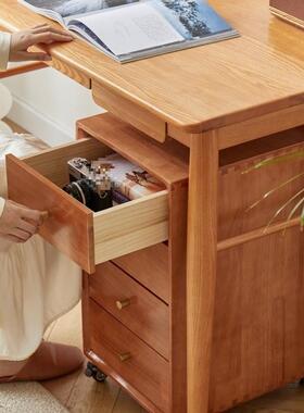实文件木柜简约可移JHN动物收四斗储柜书纳桌下抽屉柜书房带轮床