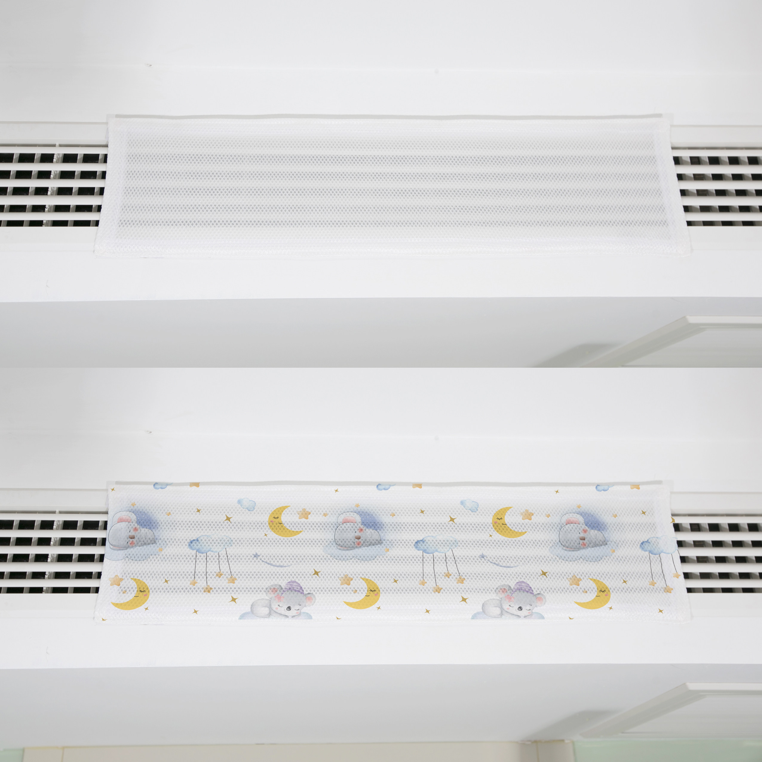 月子婴幼儿防直吹中央空调挡风板出风口挡遮风帘防尘罩风管机