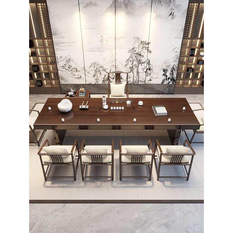 实木茶桌椅组合新中式泡茶整套客厅茶几茶大板台办公室桌禅意原木