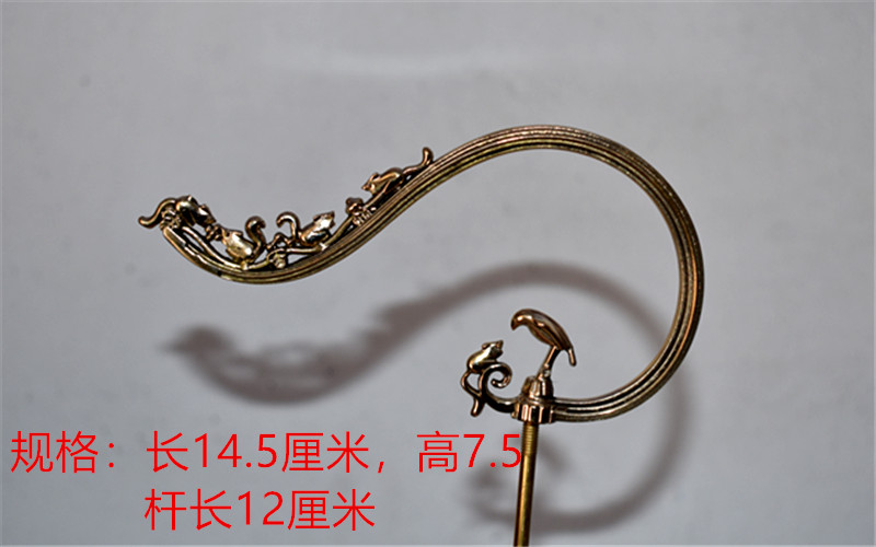 鸟笼纯铜钩子画眉八哥百灵笼钩子黄铜不锈钢锌合金折叠铁笼钩子图片