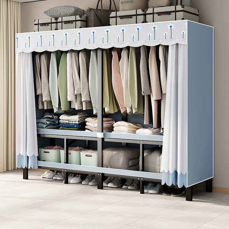 免安装折叠衣柜家用卧室简易布衣柜结实耐用简易衣柜出租房用衣橱