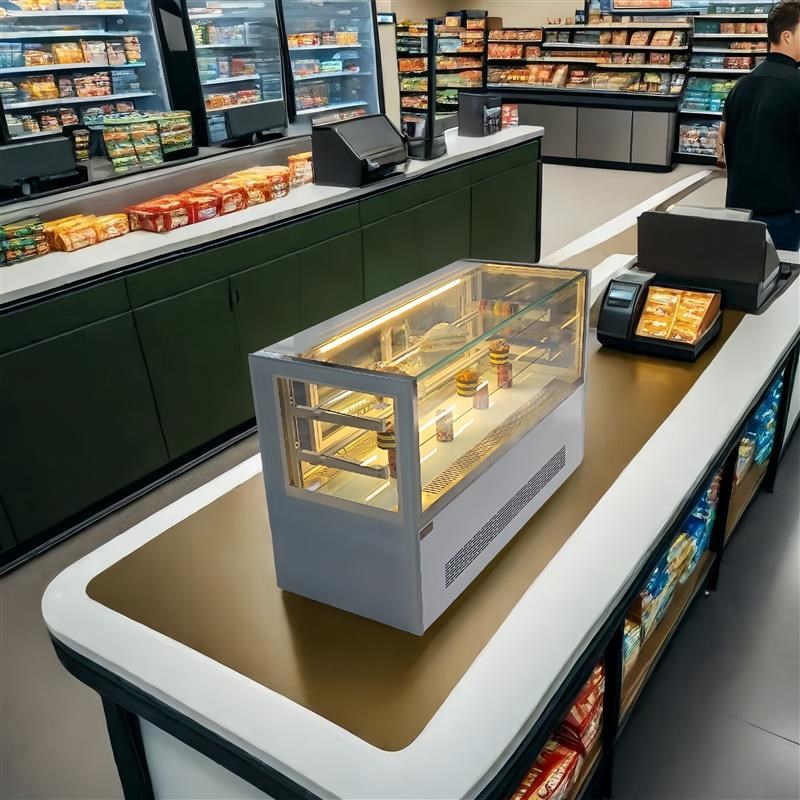 蛋糕甜品西点冷藏展示柜水果捞熟食烘焙饮料收银台风冷小型保鲜柜