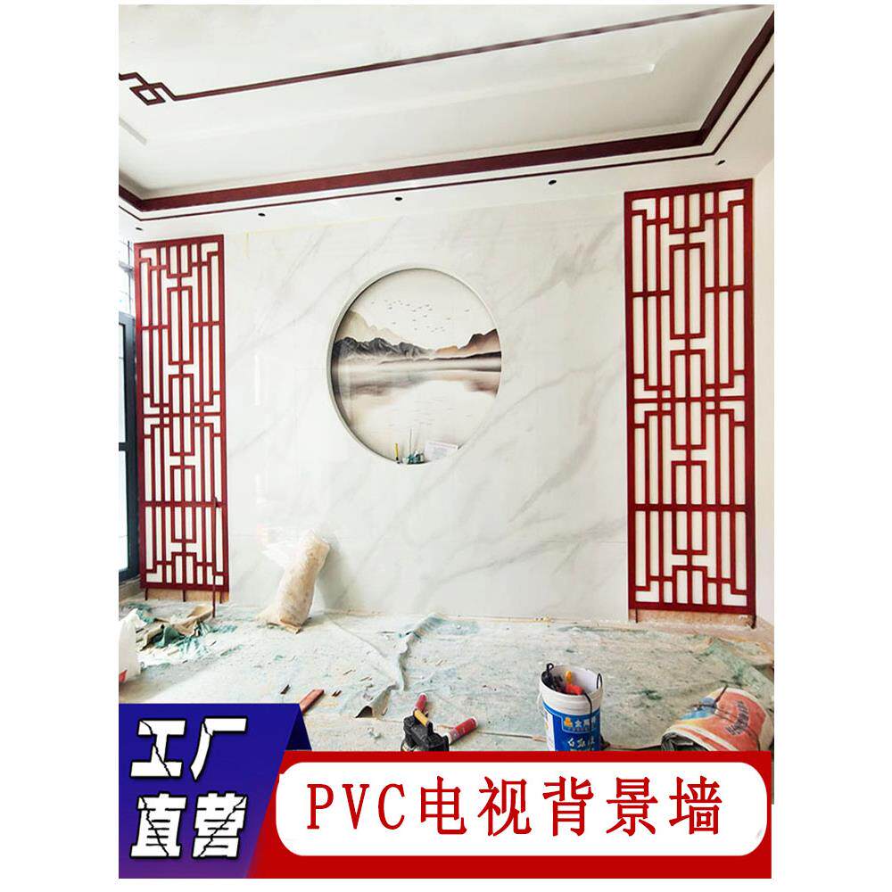 中式电背景墙镂空雕16花板P新VC饰通花视板吊顶隔断装玄关屏风花