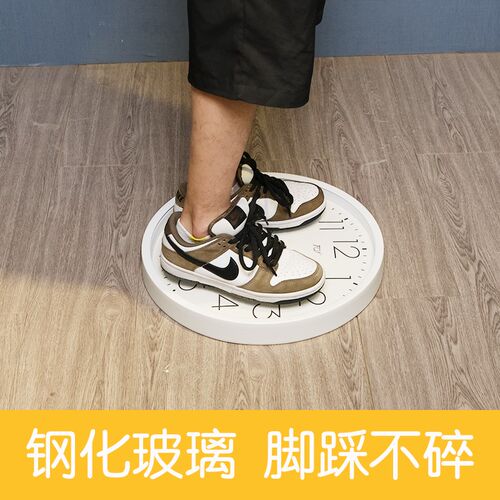 TQJ免打孔简约静音夜光挂钟客厅创意时钟挂墙表时尚装饰石英钟表