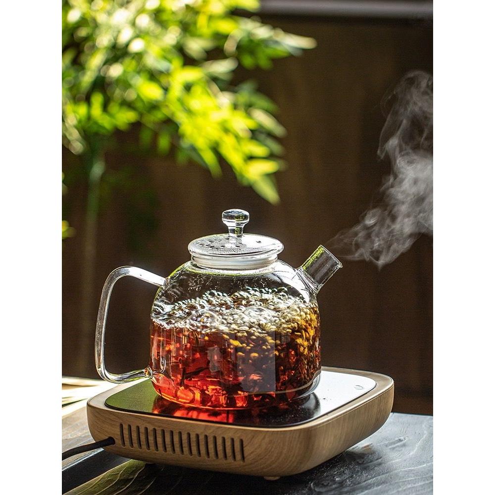 一屋窑养生壶大容量烧水壶煮茶壶1.8L高硼硅玻璃耐骤冷热直火可用