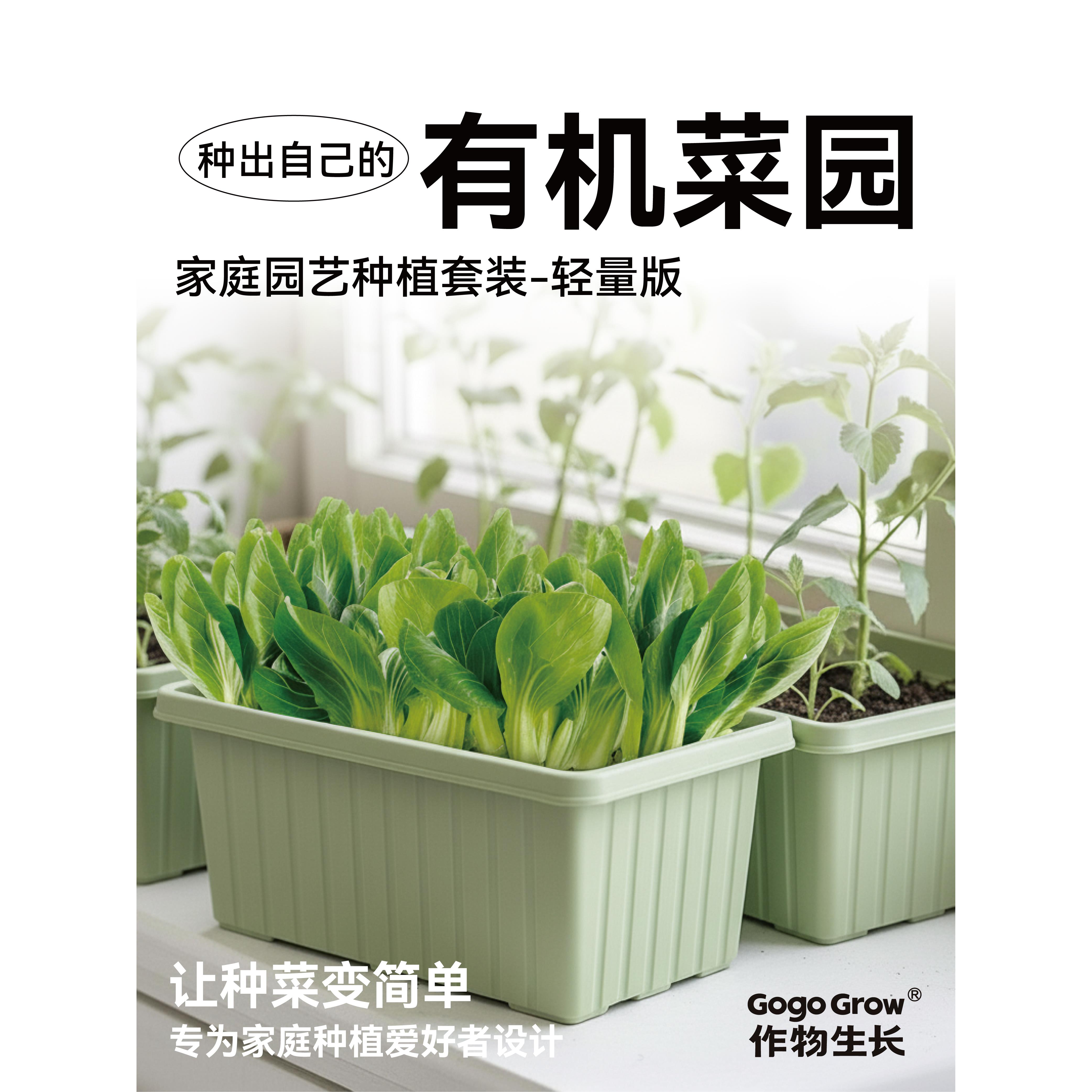 作物生长家庭园艺种植套装轻量版可食用有机蔬菜茄果阳台种菜工具