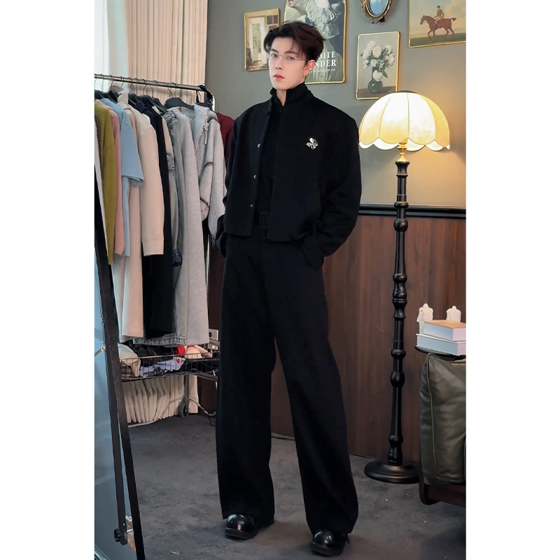 高级感短款外套男款秋春