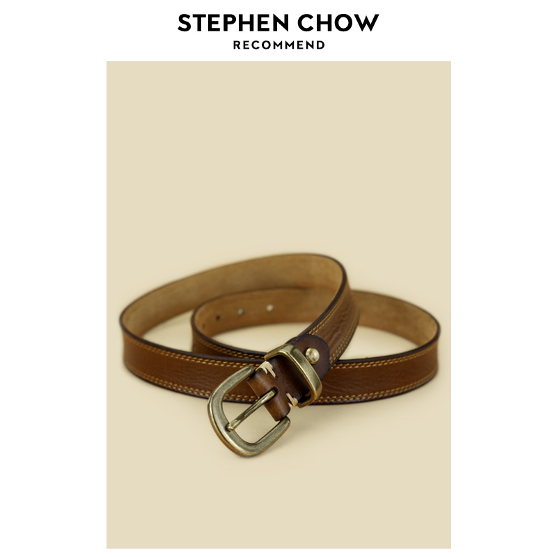 皮带女款真皮头层纯牛皮