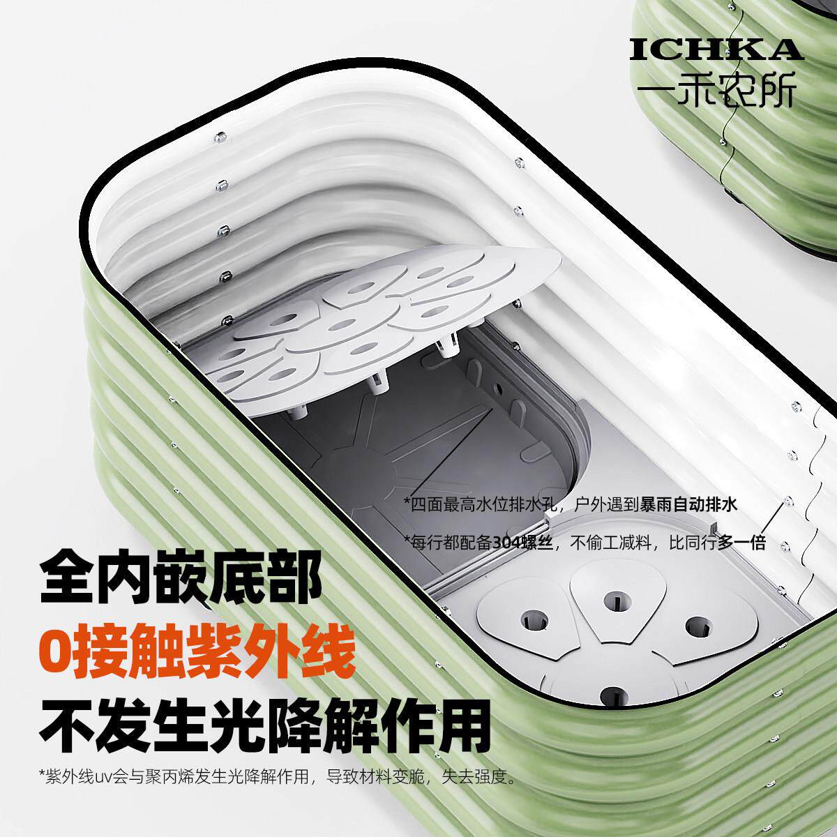箱种菜院专用园箱花箱铝合金金属种植一米菜园花MCD盆户外庭花阳