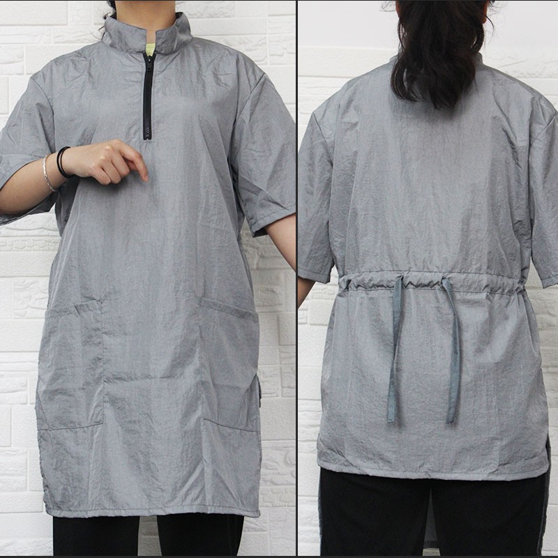 宠物店美容师工作服防水防毛医院剪毛洗澡美容袍防猫毛服大码定制图片