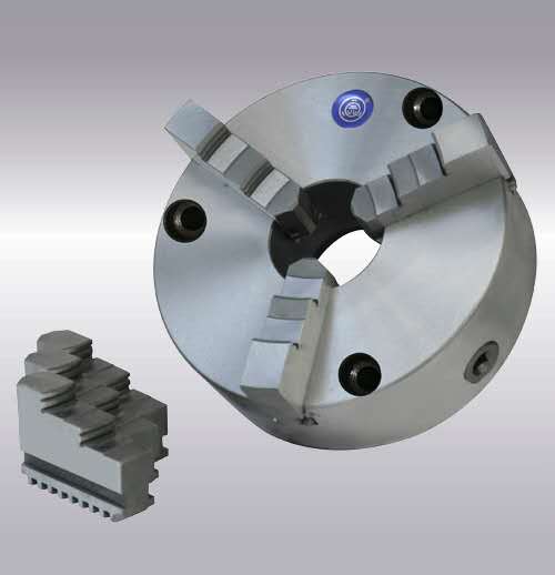 浙江园牌高精度K21-160前穿式二三四爪自定心卡盘80-630三孔六孔