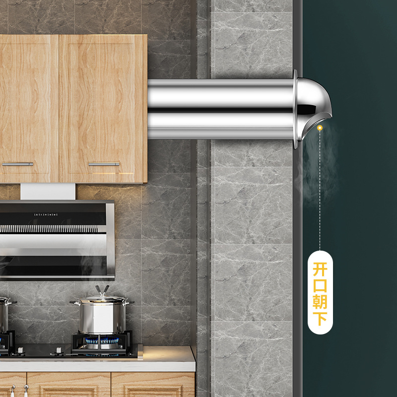 304不锈钢风帽 外墙出风口油烟机排烟管通风防风罩室外穿墙排气罩