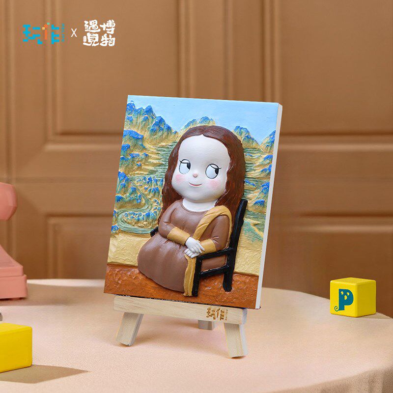 玩作数字油画立体浮雕手绘画填充儿童diy填色油画手工油彩画卡通