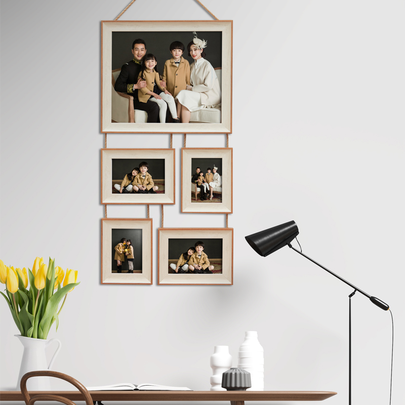 相框全家福挂墙照片墙组合相框照片挂墙儿童照片组合