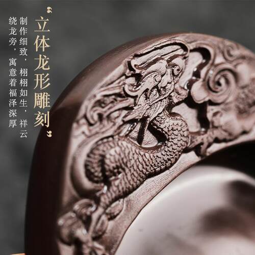梅林笔庄高档端砚砚台天然原石宋坑老坑木盒带盖子不干墨砚台书法