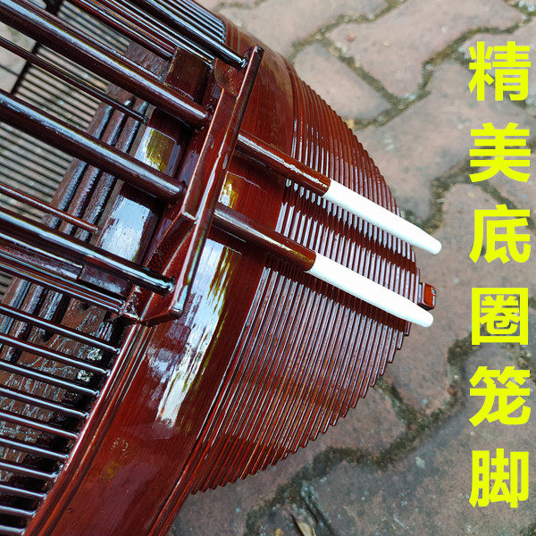 广式画眉鸟笼贵州凯里老竹高档手工配件八哥鹩哥画眉大号豪华鸟笼