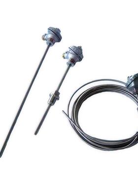 WRNK-287 WRNK-291K型铠装热电偶防水防溅工业锅炉用螺纹温度探杆