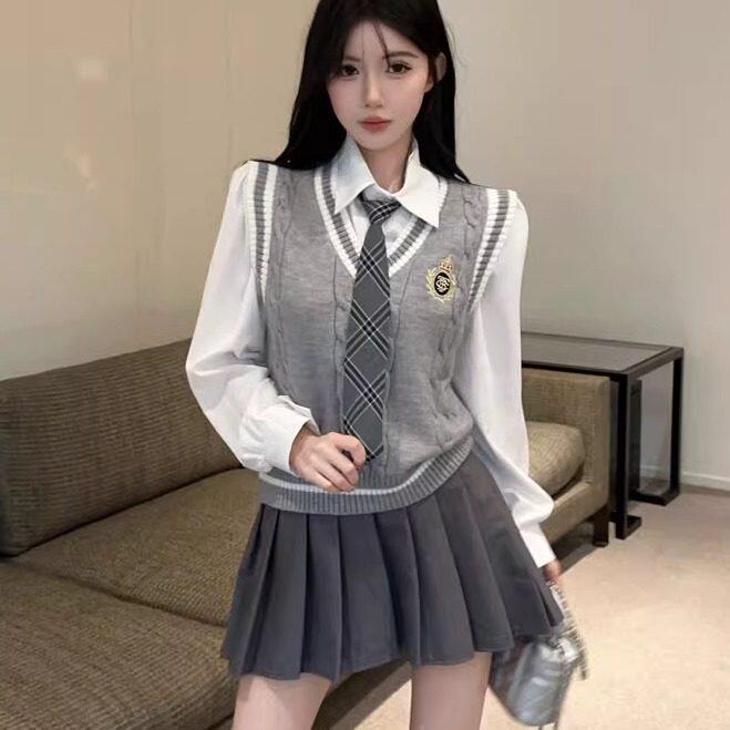 jk制服学院风毛衣针织马